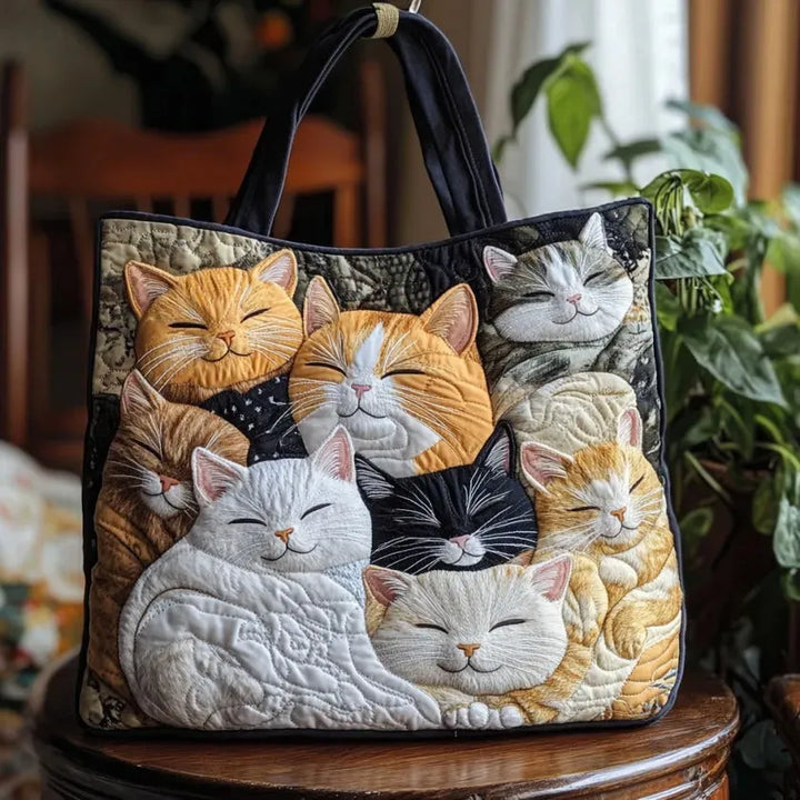 Sac Artisanal Matelassé - Rêves de Chatons