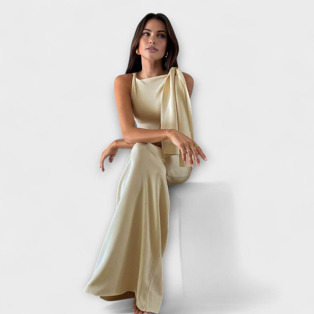Cloe - Robe maxi avec nœud