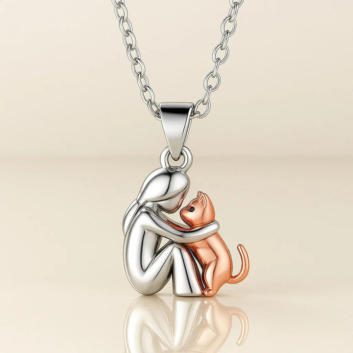 Collier avec pendentif de chat