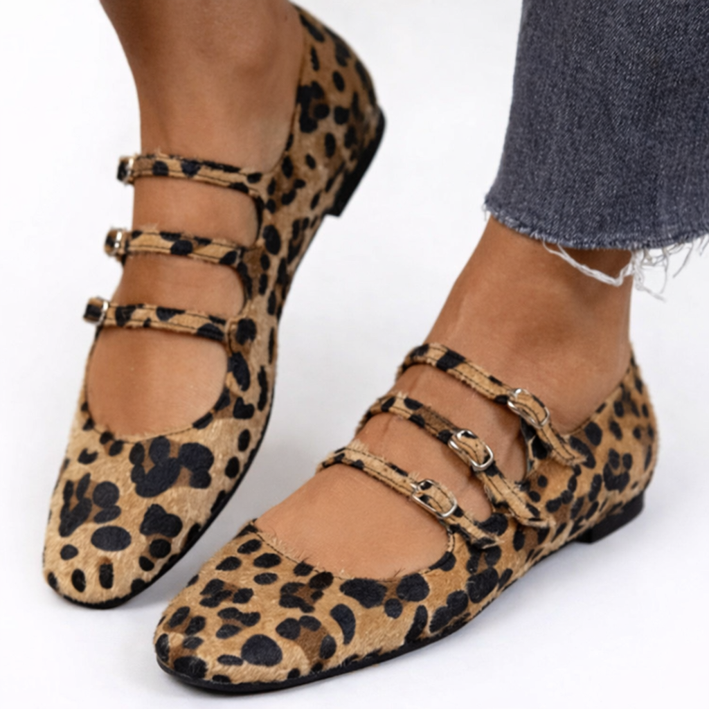 Angelie - Chaussures Imprimé Léopard