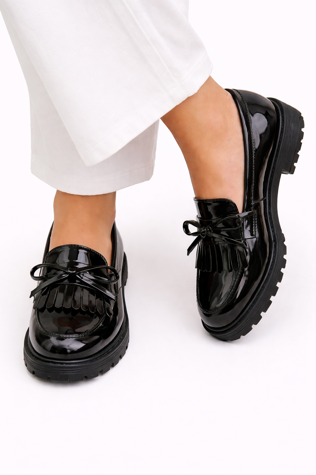 Cailie - Chaussures à nœud à franges