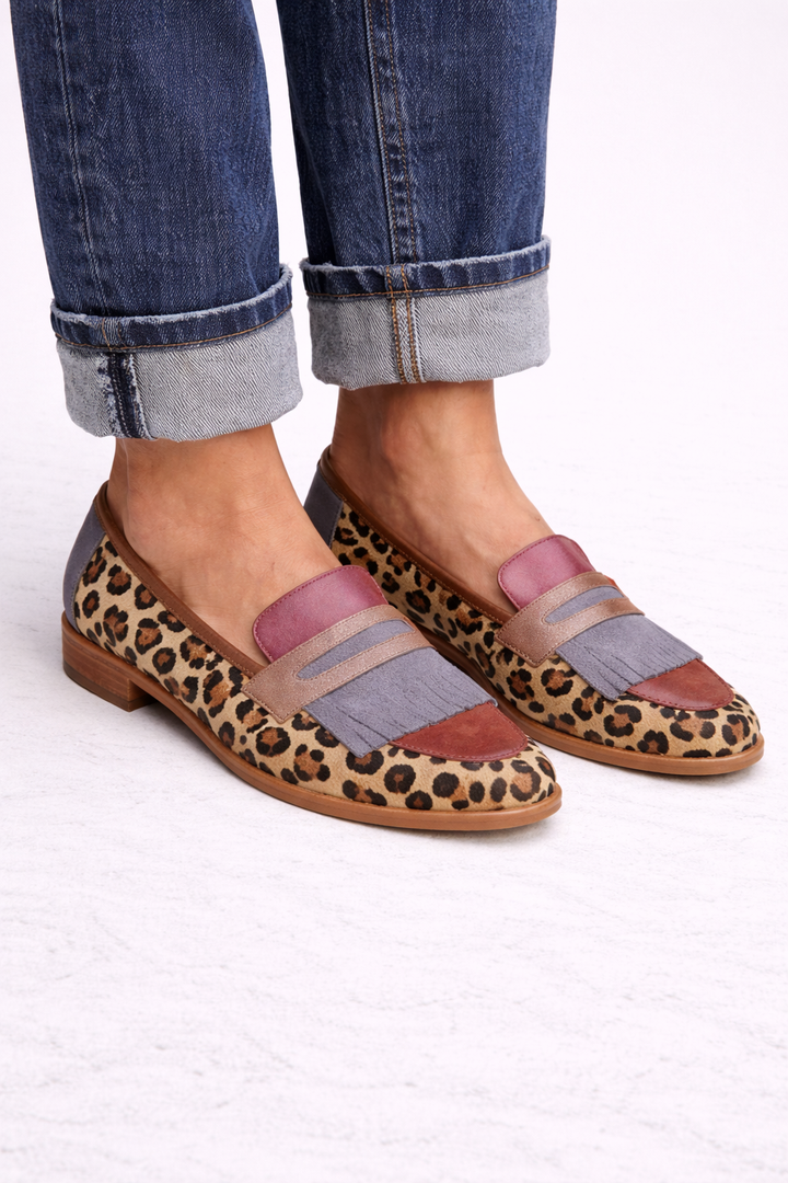 Zelda - Mocassin Élégant Léopard
