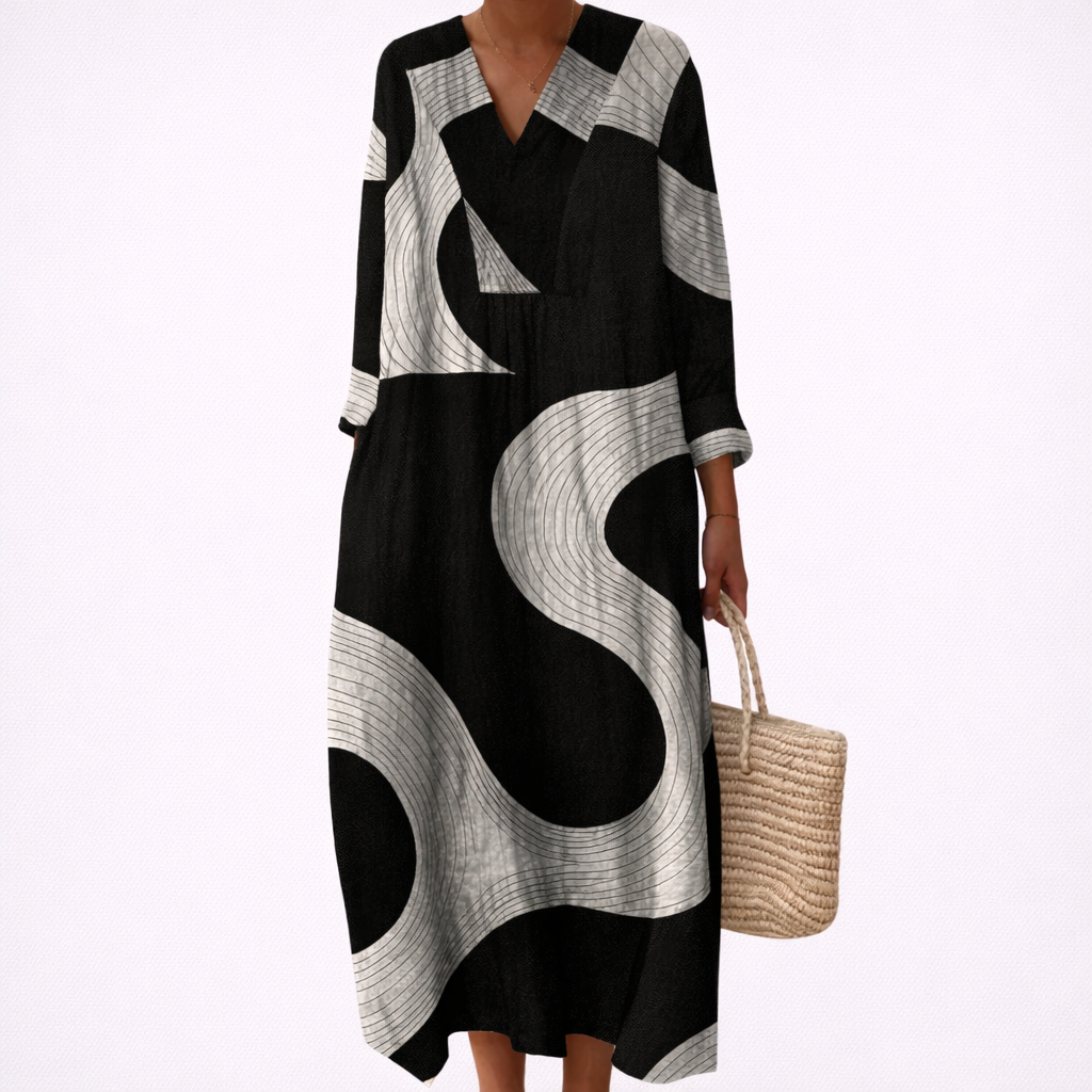 Ophélie - Robe d’Été Imprimée Flatteuse