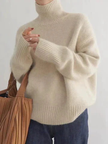 Amaya | Pull Col Roulé en Cachemire Luxueux