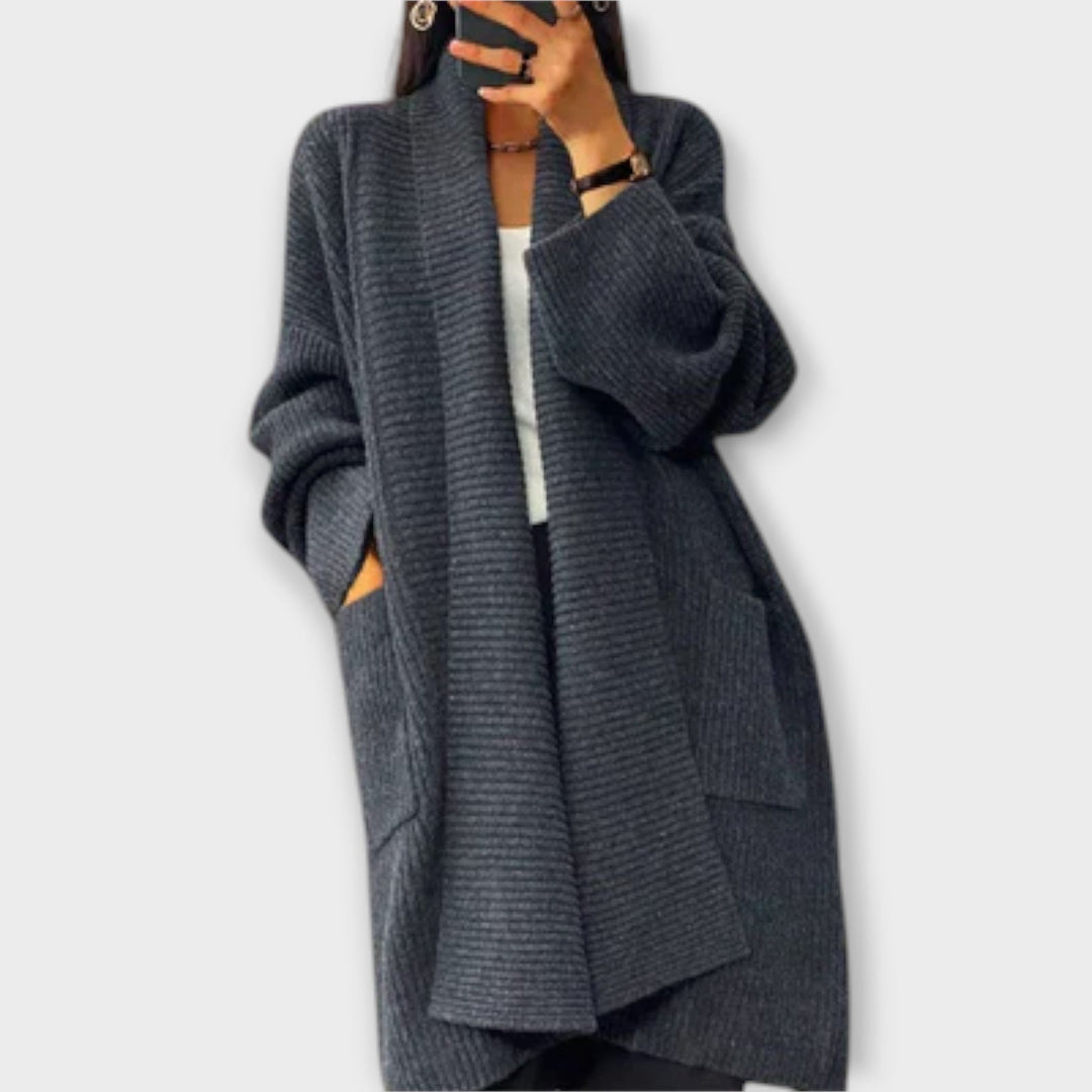 Eugénie - Cardigan long beige