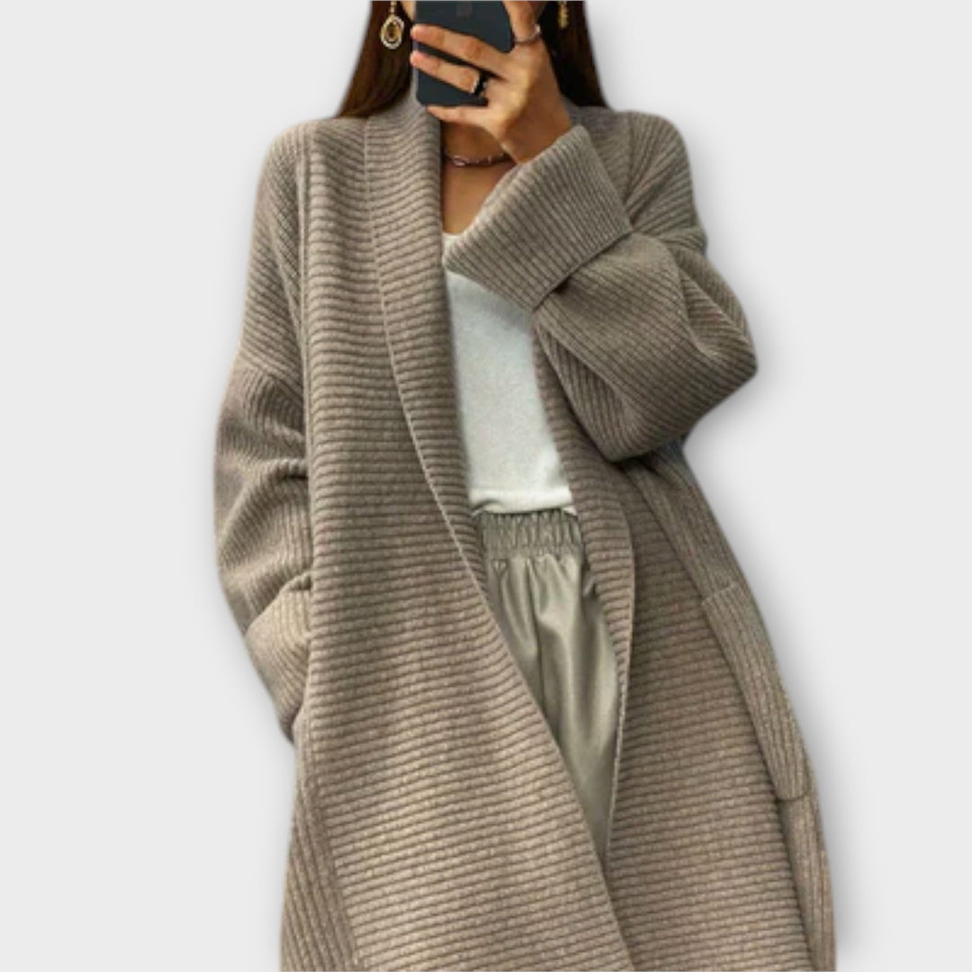Eugénie - Cardigan long beige