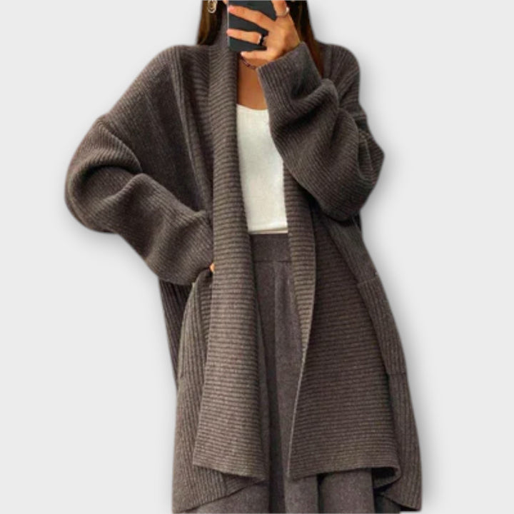 Eugénie - Cardigan long beige