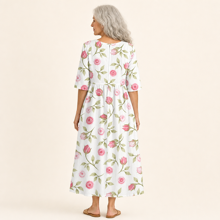 Thais - Robe longue fluide chic et confortable