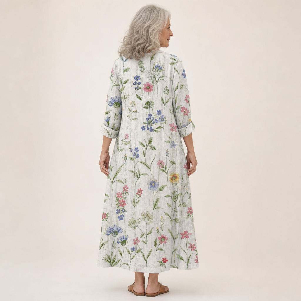 Doriane - Robe d’Été Imprimée Flatteuse