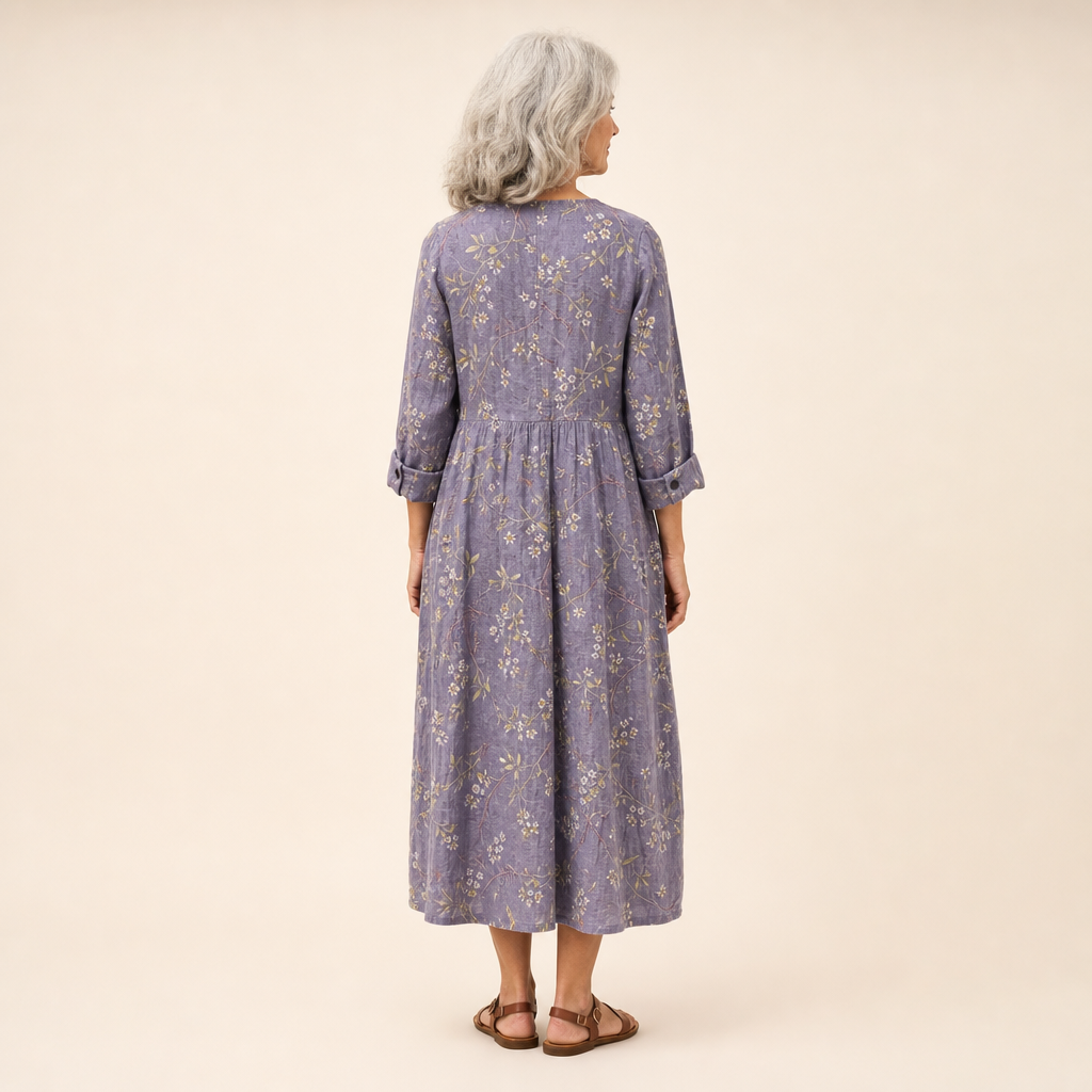 Lino - Robe d’Été Imprimée Flatteuse