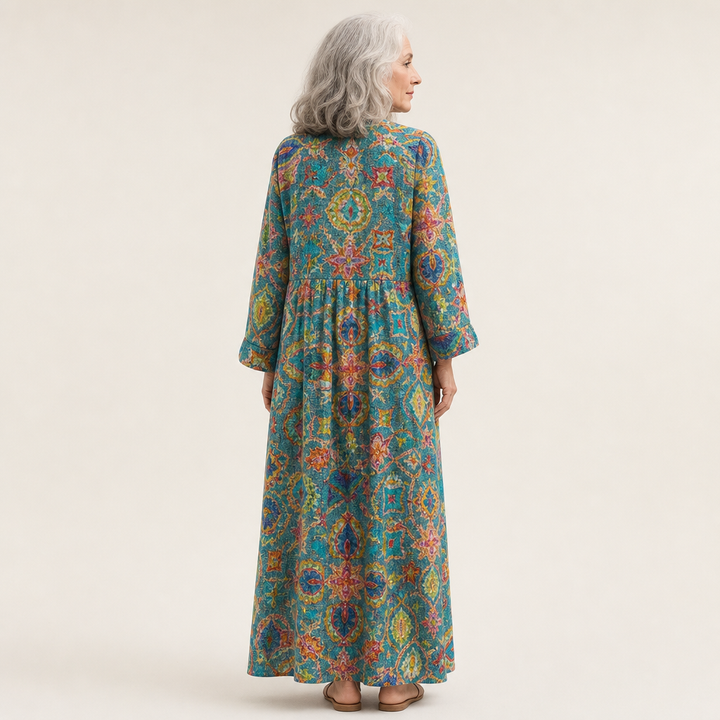 Capucine - Robe d’Été Imprimée Flatteuse