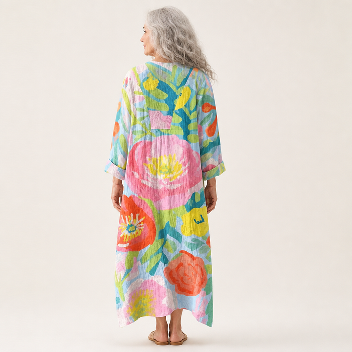 Jules - Robe d’Été Imprimée Flatteuse