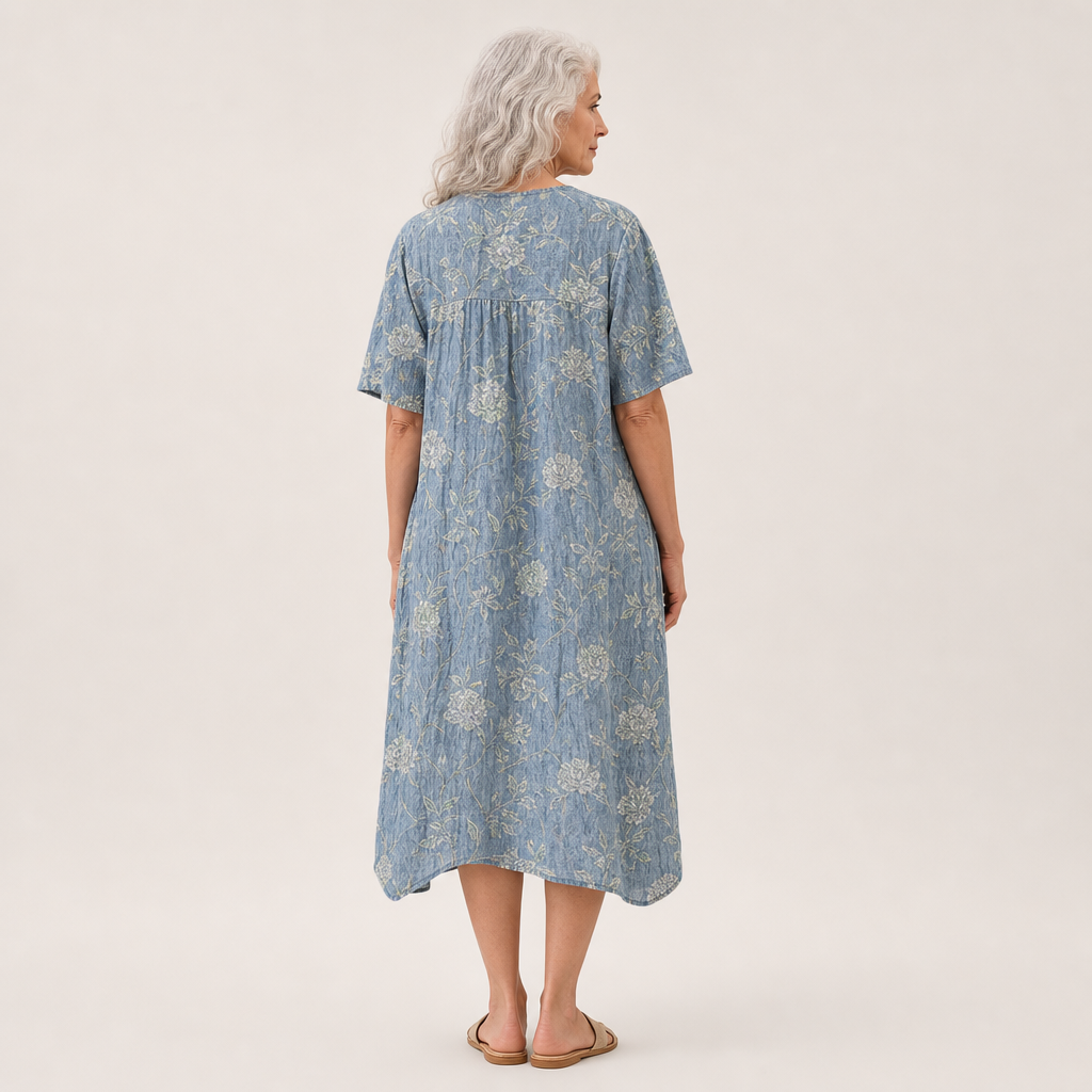 Geneviève - Robe d’Été Imprimée Flatteuse