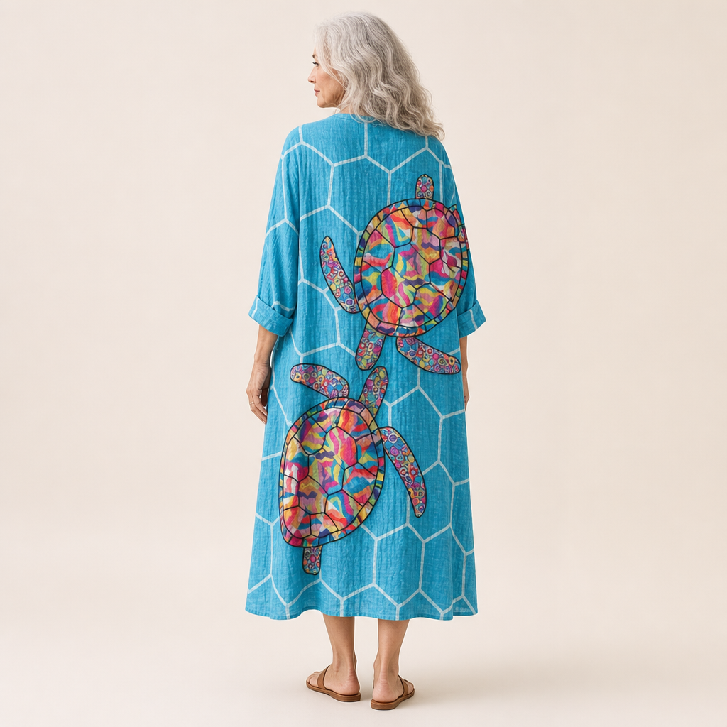 Éloïse - Robe d’Été Imprimée Flatteuse