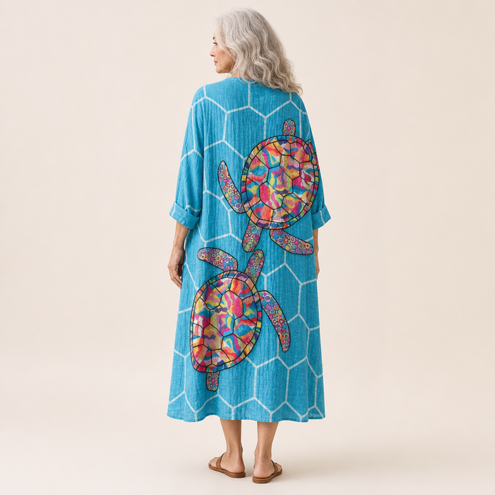 Éloïse - Robe d’Été Imprimée Flatteuse