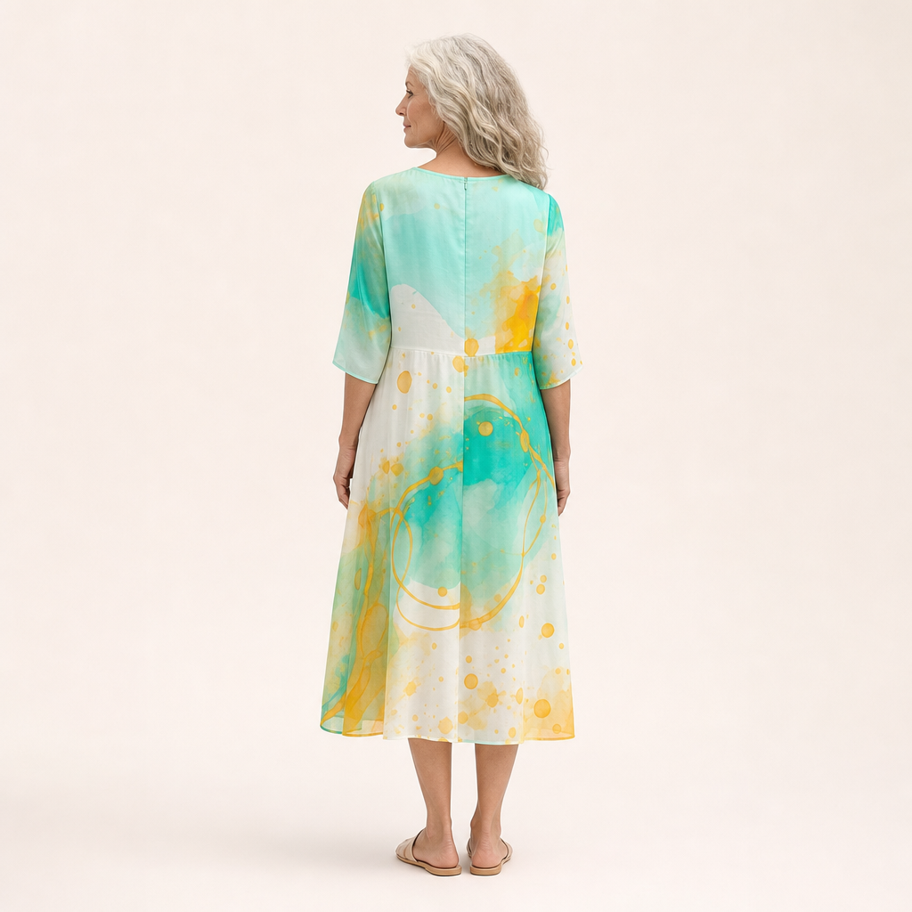 Mireille - Robe longue fluide chic et confortable