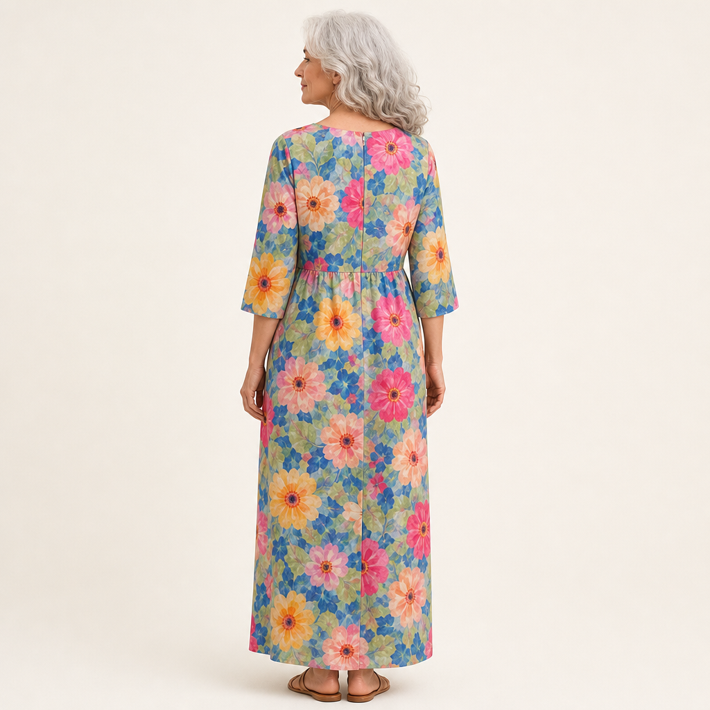 Solène - Robe longue fluide chic et confortable