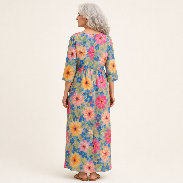 Solène - Robe longue fluide chic et confortable