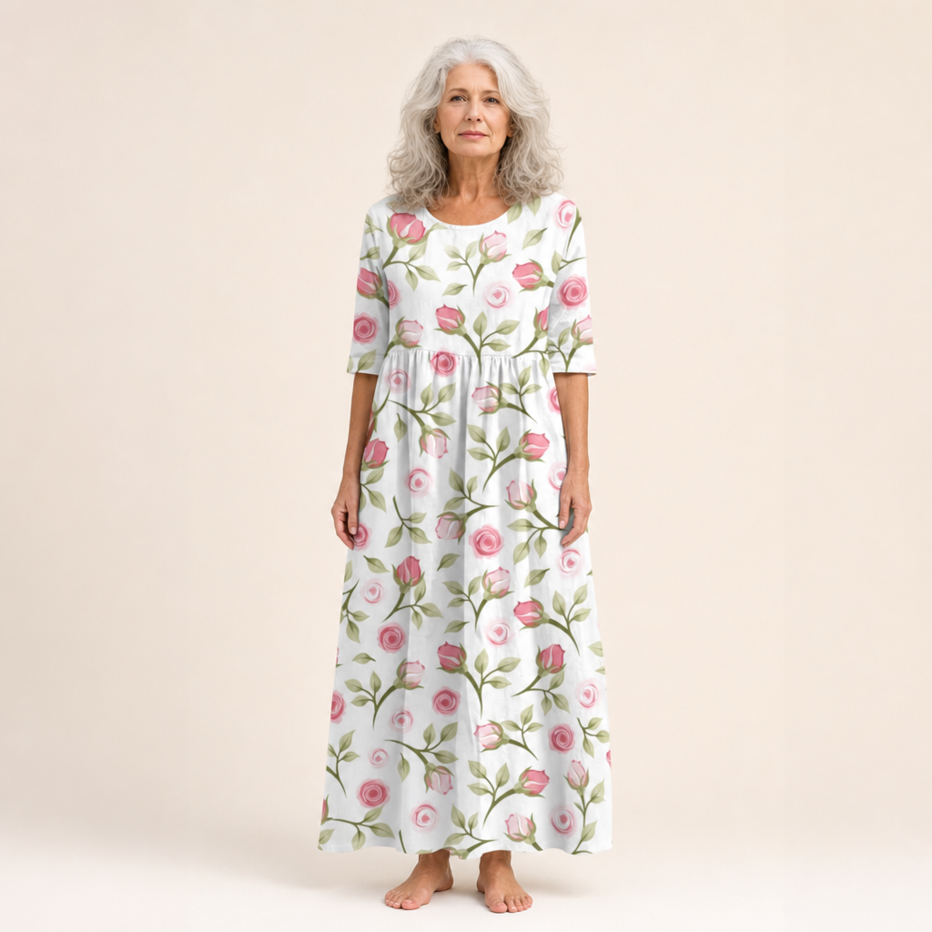 Thais - Robe longue fluide chic et confortable