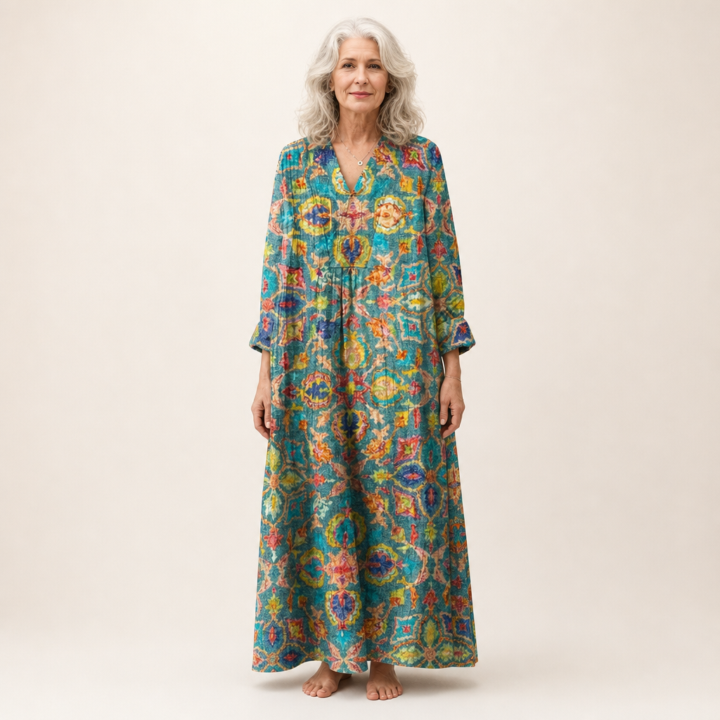 Capucine - Robe d’Été Imprimée Flatteuse