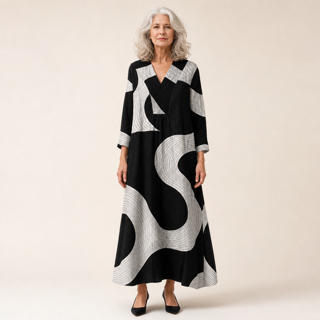 Ophélie - Robe d’Été Imprimée Flatteuse