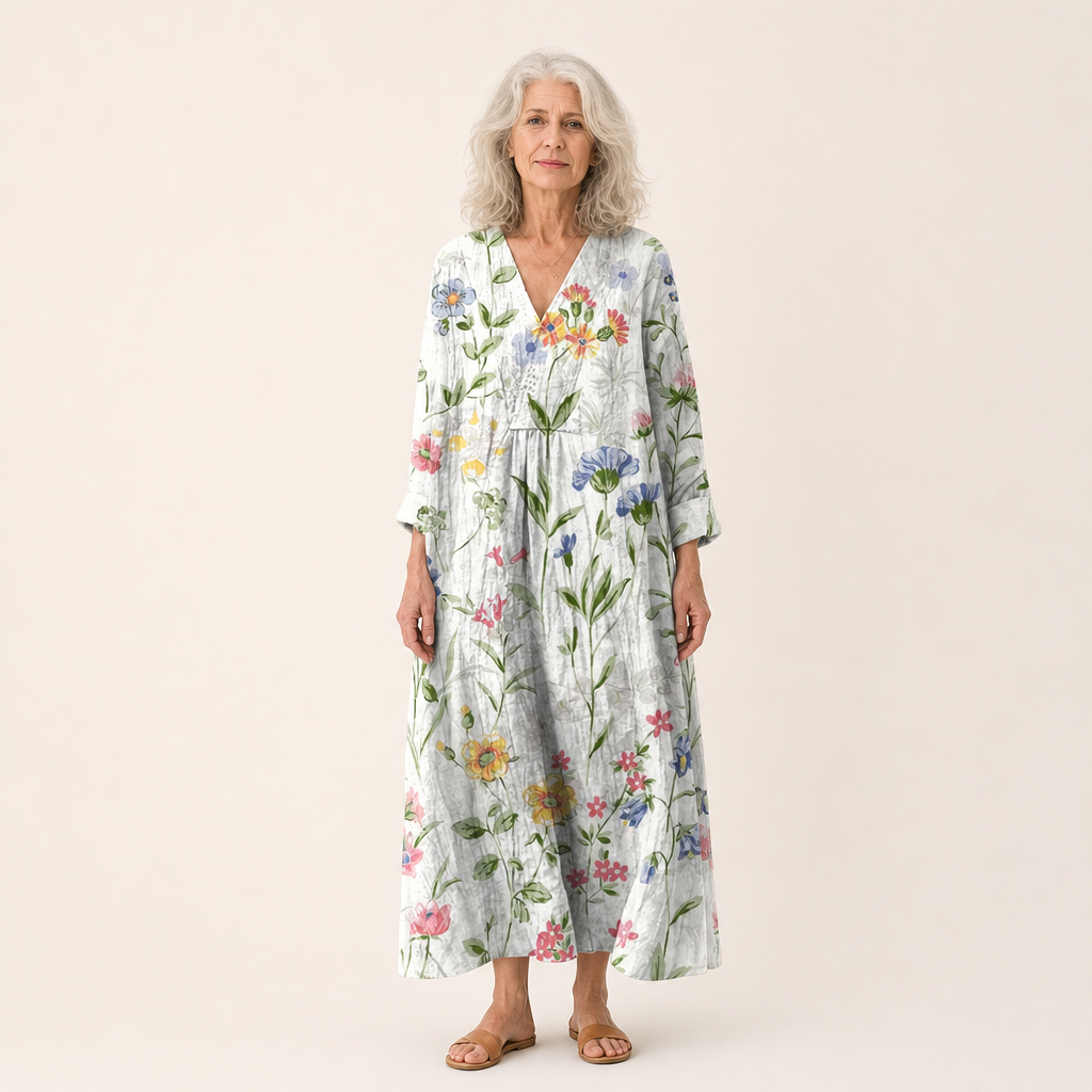 Doriane - Robe d’Été Imprimée Flatteuse