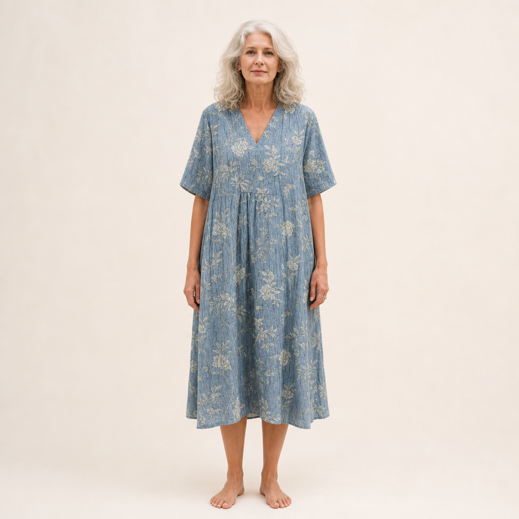 Geneviève - Robe d’Été Imprimée Flatteuse