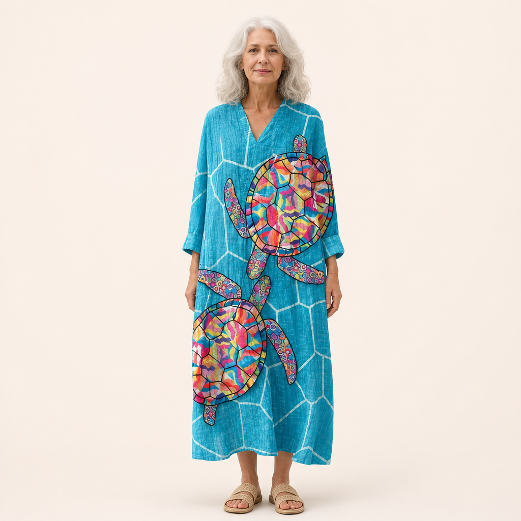 Éloïse - Robe d’Été Imprimée Flatteuse