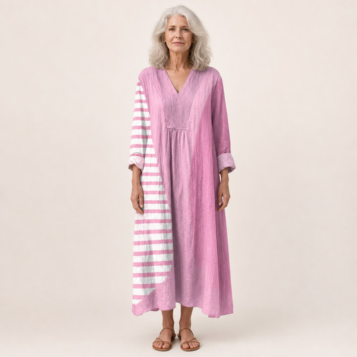 Nadine - Robe d’Été Imprimée Flatteuse