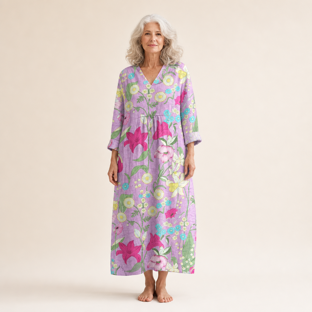 Élise - Robe d’Été Imprimée Flatteuse
