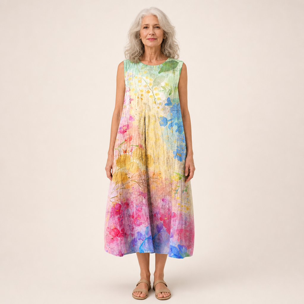 Laurine -  Robe d’Été Confortable Sans Manches