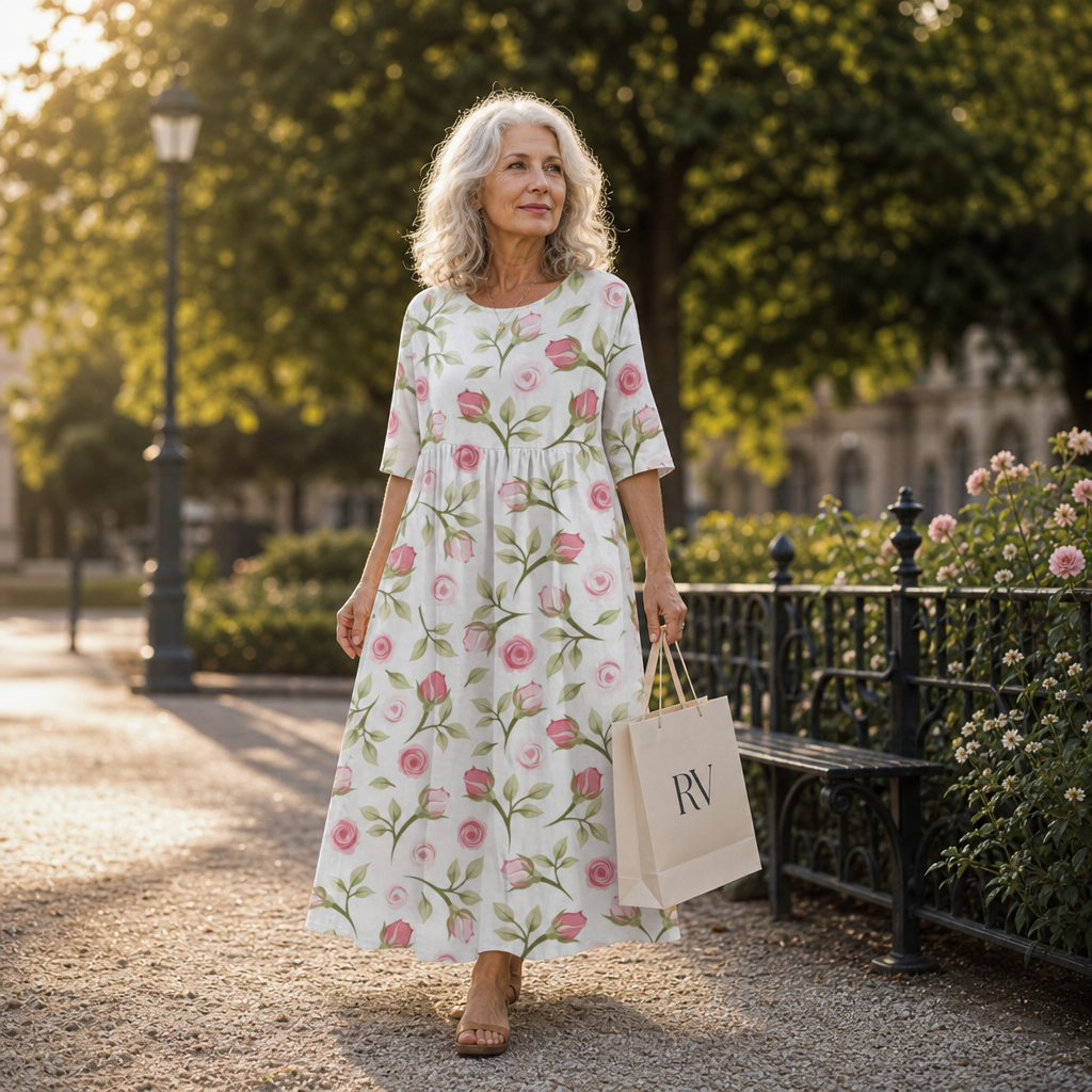 Thais - Robe longue fluide chic et confortable