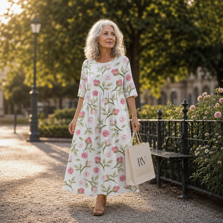Thais - Robe longue fluide chic et confortable