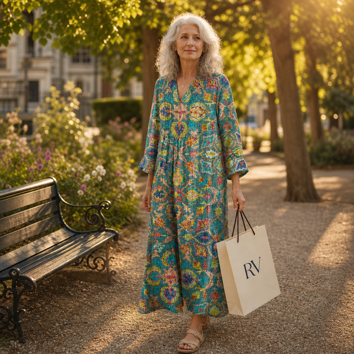 Capucine - Robe d’Été Imprimée Flatteuse