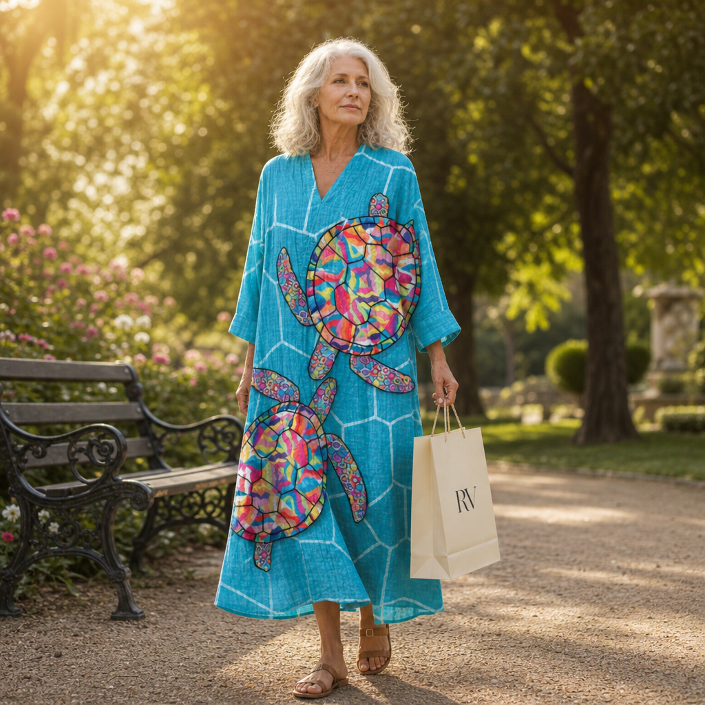Éloïse - Robe d’Été Imprimée Flatteuse