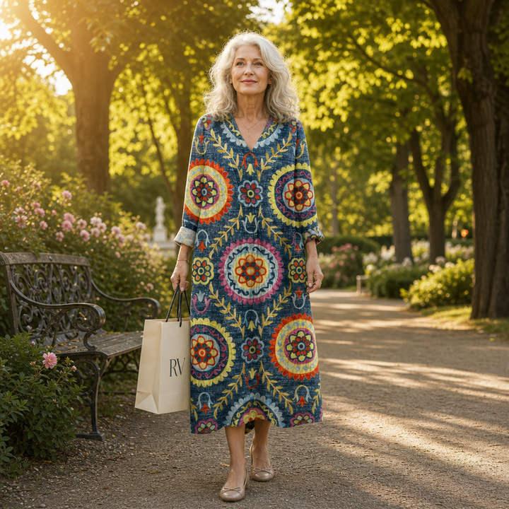 Amélie - Robe d’Été Imprimée Flatteuse
