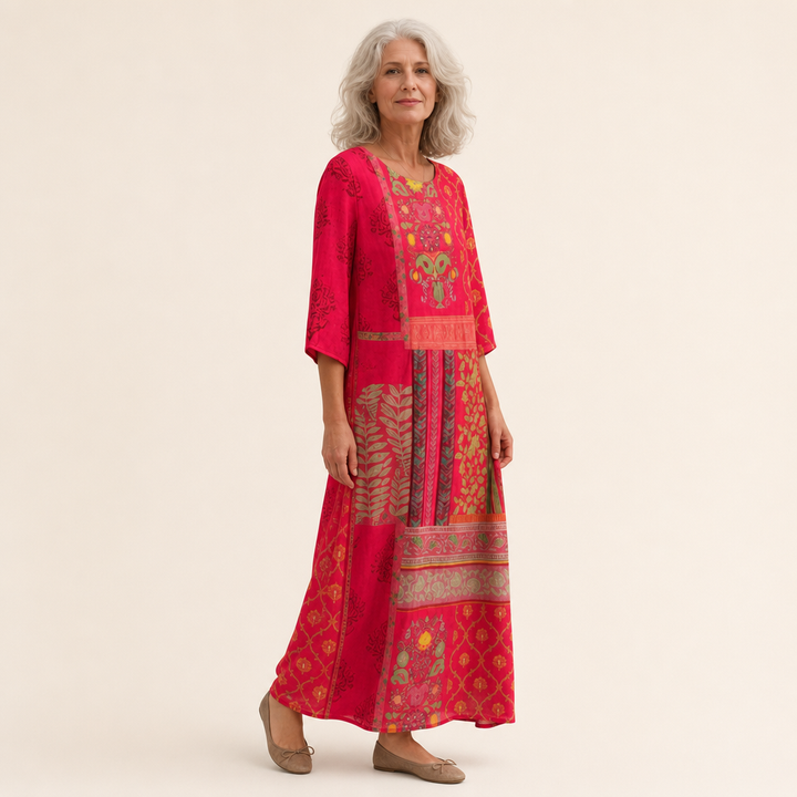 Iris - Robe longue fluide chic et confortable
