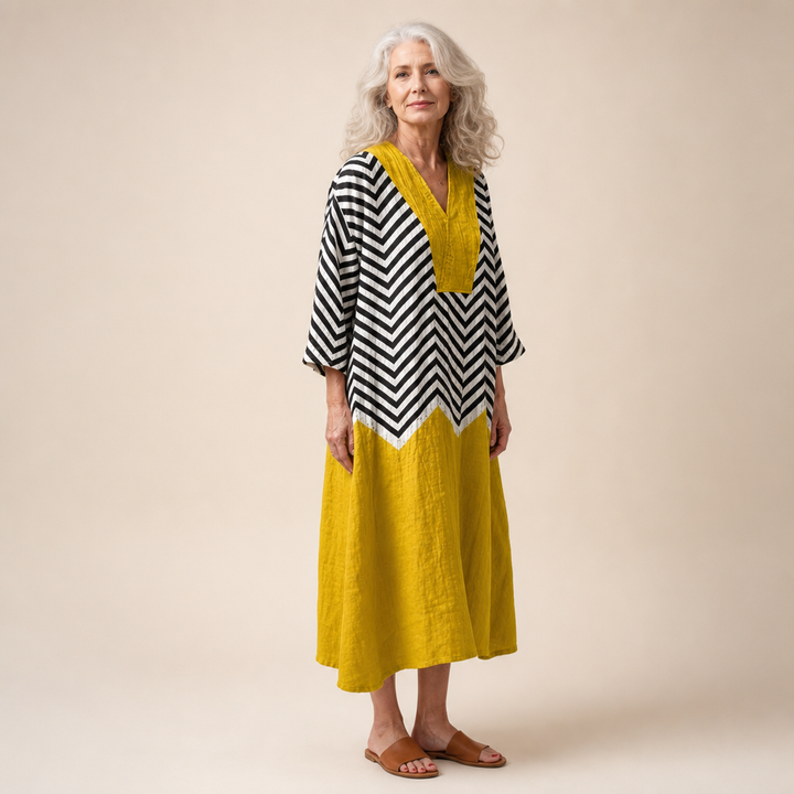 Bernadette - Robe d’Été Imprimée Flatteuse