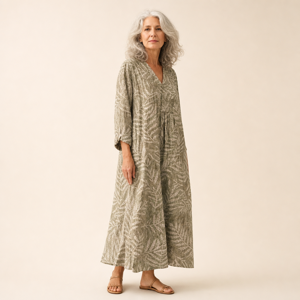 Camille - Robe d’Été Imprimée Flatteuse