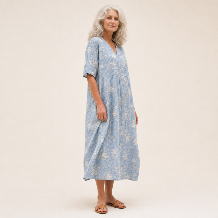 Line - Robe d’Été Imprimée Flatteuse