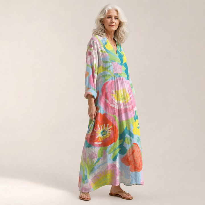 Jules - Robe d’Été Imprimée Flatteuse