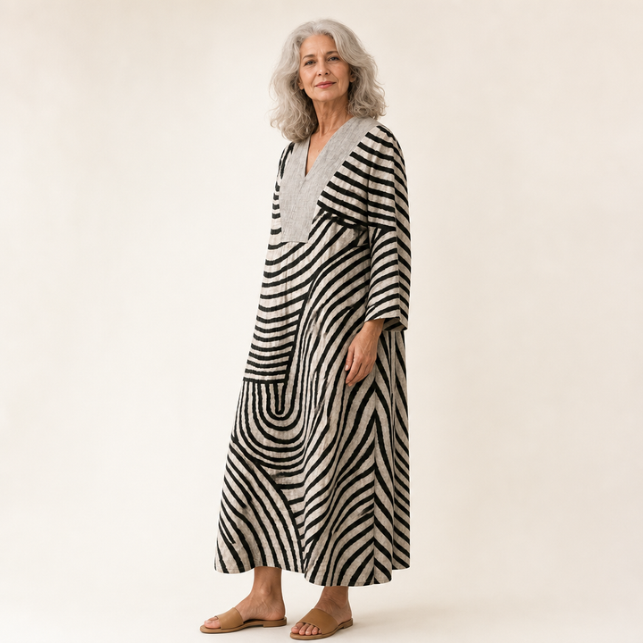 Lila - Robe d’Été Imprimée Flatteuse