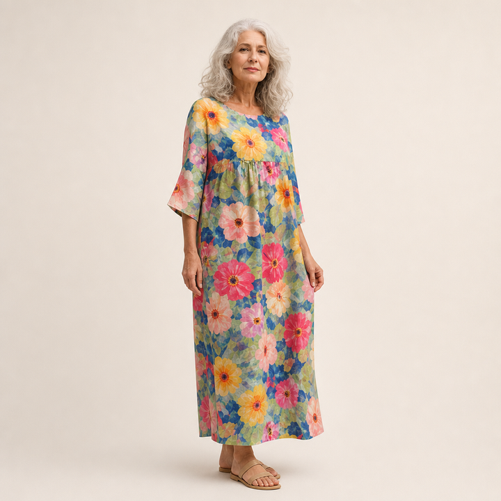 Solène - Robe longue fluide chic et confortable