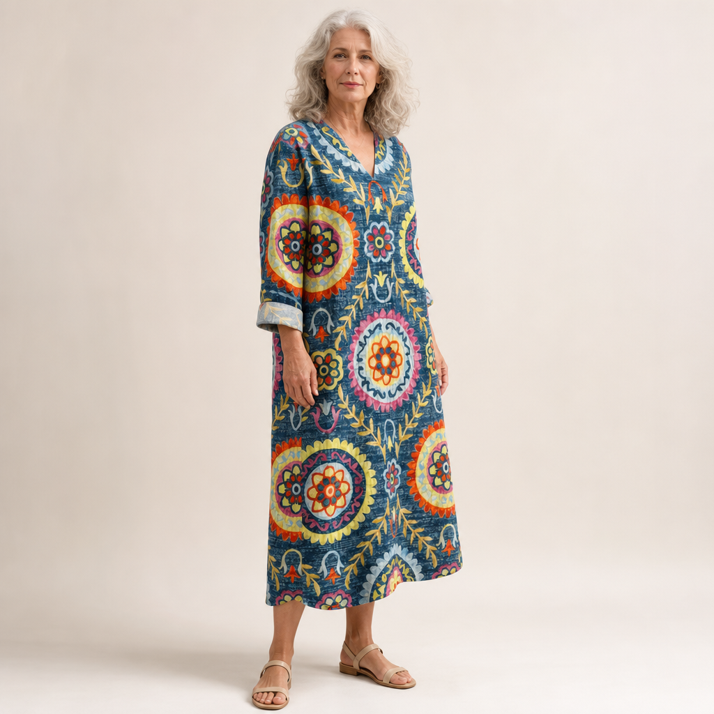 Amélie - Robe d’Été Imprimée Flatteuse