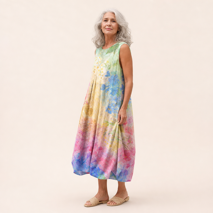 Laurine -  Robe d’Été Confortable Sans Manches