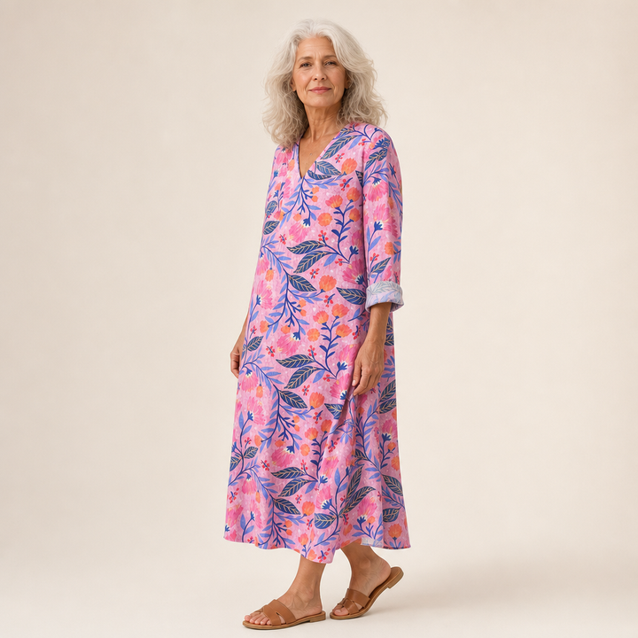 Clémence - Robe d’Été Imprimée Flatteuse