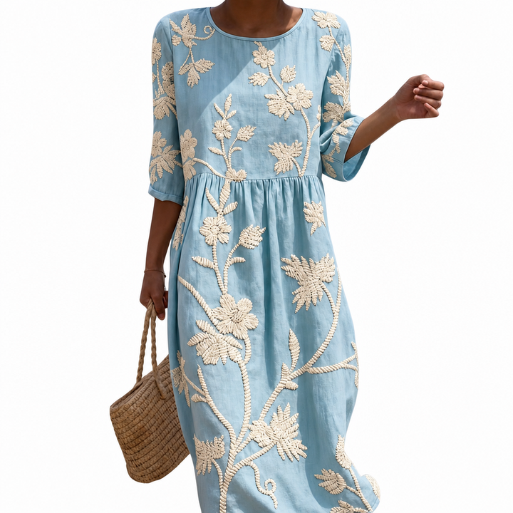 Héloïse - Robe femme décontractée à motifs floraux.