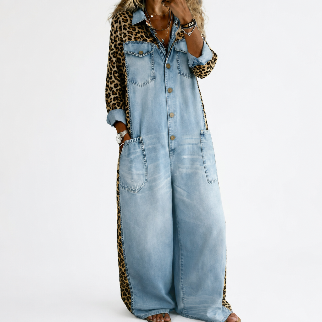 Maelle | Combinaison chemise en jean