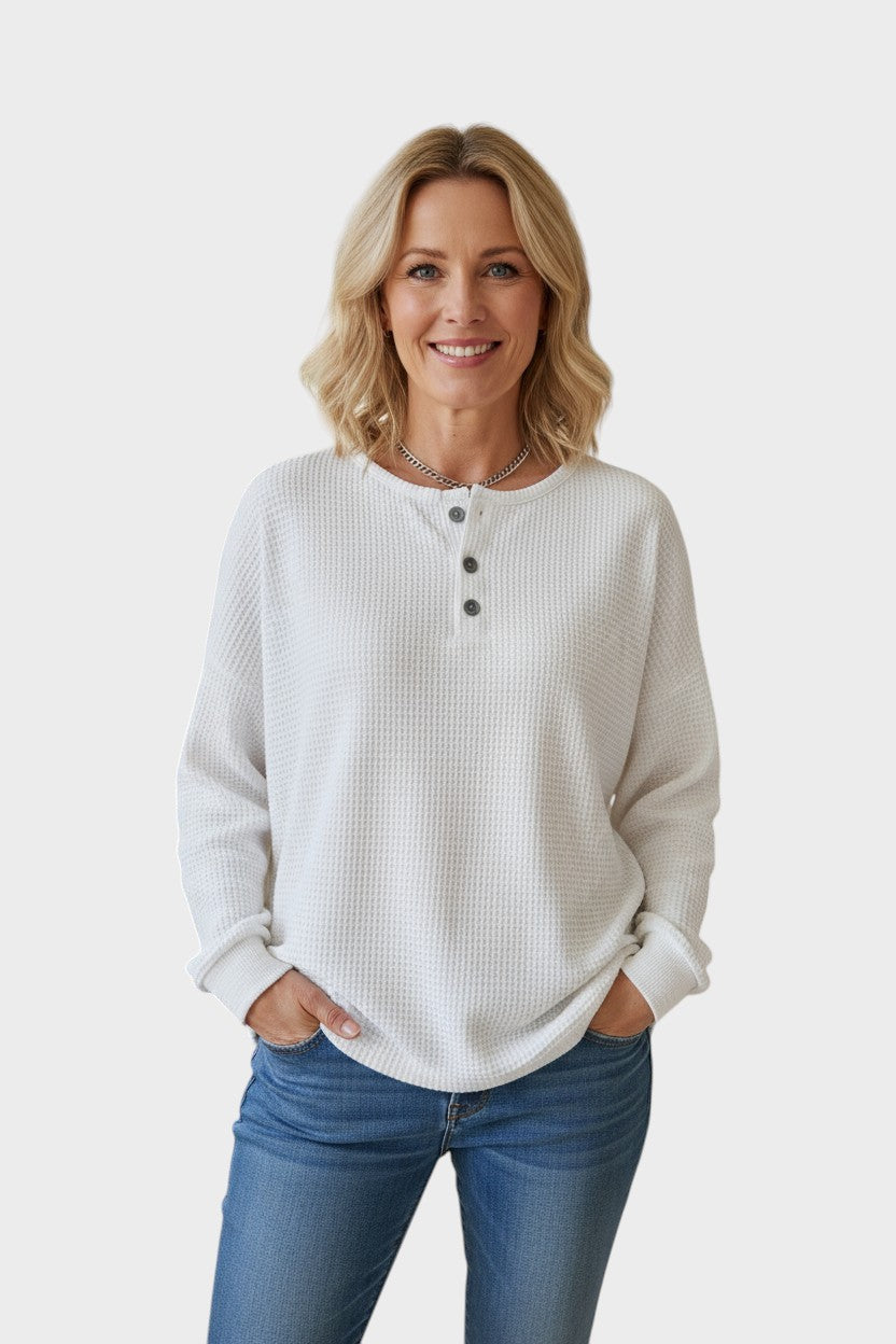 Michèle – Pull femme élégant avec boutons