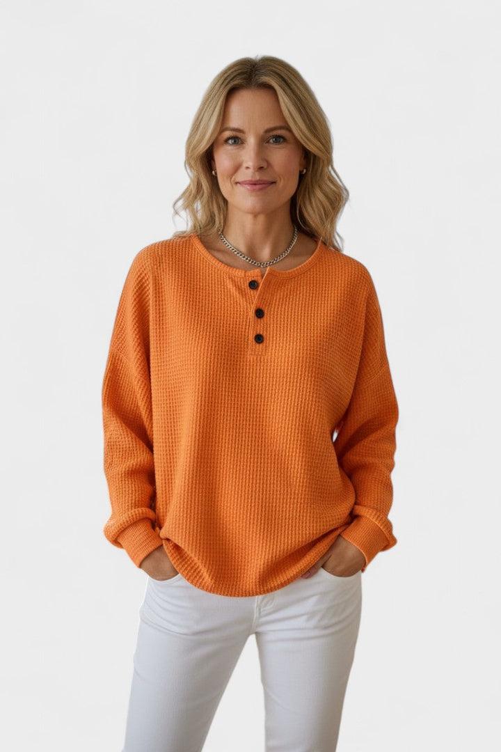Michèle – Pull femme élégant avec boutons